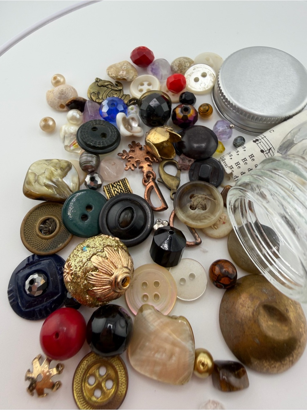 Mixed Women’s Jewelry Components Assortment - Gold, Black, Green, Red, Blue